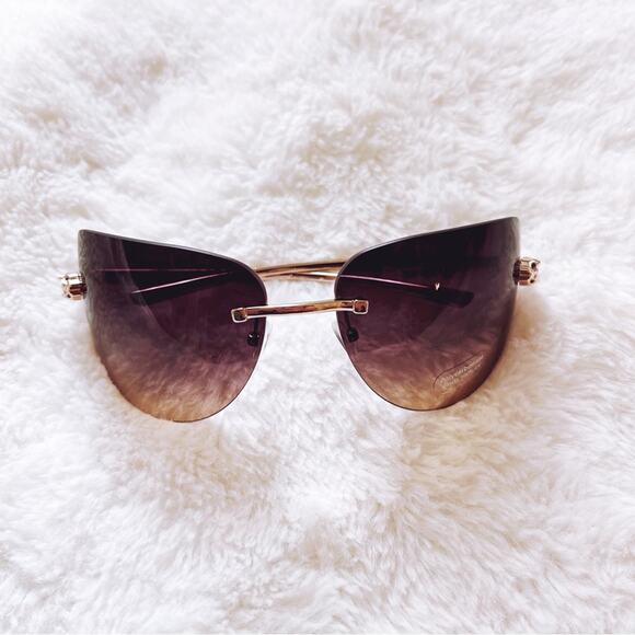 Stylens Accessories - Ophelia Brown Floral Chic Sunglasses